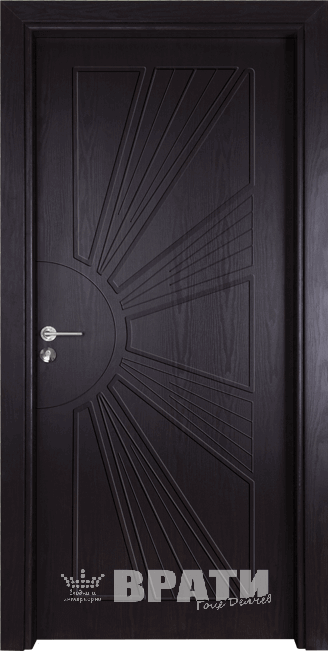 Интериорна врата Гама 204p, цвят Венге