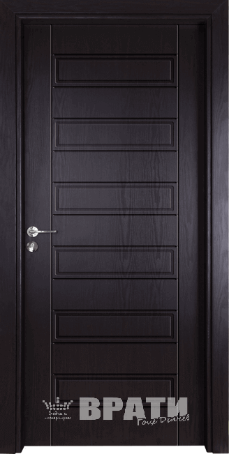 Интериорна врата Гама 207p, цвят Венге