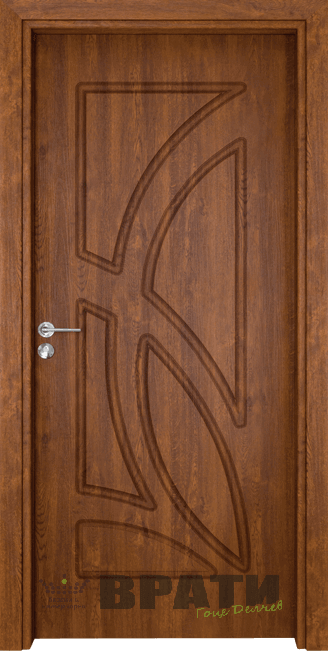 Интериорна врата Гама 208p, цвят Златен дъб