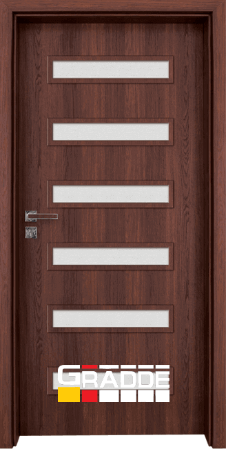 Интериорна HDF врата, модел Gradde Schwerin, Шведски Дъб